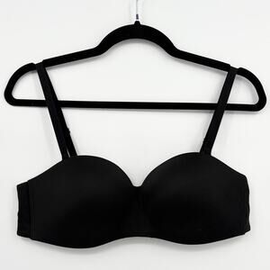 Soma Size 36B Enbliss Stay Put Wireless Bra Strapless Multiway Black Bralette